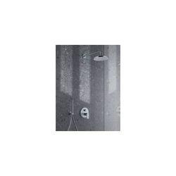 Duravit Stabbrause, Rain, rund, Chrom, Durchflussmenge 3 bar 17l/min, Silikonnopp... DURAVIT-UV0640001010 4063382937308 (Abb. 1)