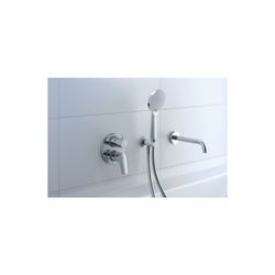 Duravit Wandanschlussbogen 55x102mm, Rund, Chrom, Rosette rund, Rückflussverhinde... DURAVIT-UV0630009010 4063382938152 (Abb. 1)