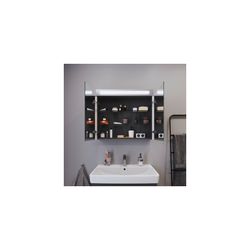 Duravit No.1 Spiegelschrank Wandmontage 148x800x700mm, Weiß, 2 Türen L/R, 2 Gl... DURAVIT-N17921000000000 4063382219756 (Abb. 1)