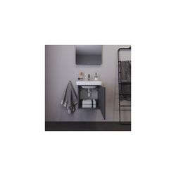 Duravit No.1 Waschtischunterbau wandhängend 386x440x478mm L Graphit Matt Folie... DURAVIT-N14267L49490000 4063382802057 (Abb. 1)