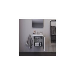 Duravit No.1 Waschtischunterbau wandhängend 386x440x478mm L, Mattweiß, Folie/K... DURAVIT-N14267L18180000 4063382802040 (Abb. 1)