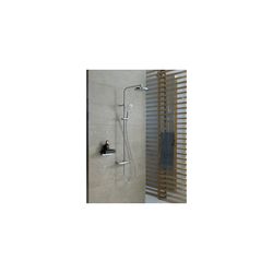 Duravit B.1 Duschsystem, Chrom, Thermostat, Hand- und Kopfbrause 250mm, 11l/min, ... DURAVIT-B14280008010 4053424865799 (Abb. 1)