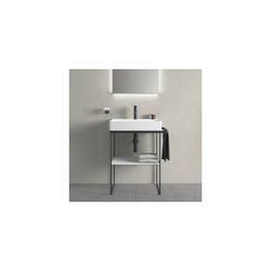 Duravit DuraSquare Metallkonsole 451x665x740-790mm variabel, Mattschwarz, bodensteh... DURAVIT-0031014600 4053424418216 (Abb. 1)