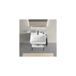 Duravit DuraSquare Metallkonsole 451x665x740-790mm variabel, Mattschwarz, bodensteh... DURAVIT-0031014600 4053424418216 (Abb. 1)