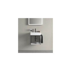 Duravit DuraSquare Metallkonsole 333x516x400mm, Mattschwarz, unter Waschtisch mit H... DURAVIT-0031104600 4053424467092 (Abb. 1)