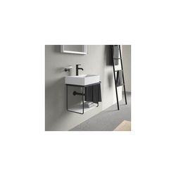 Duravit DuraSquare Metallkonsole 333x516x400mm, Mattschwarz, unter Waschtisch mit H... DURAVIT-0031104600 4053424467092 (Abb. 1)