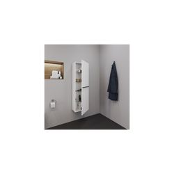 Duravit D-Neo Halbhochschrank Dekor 240x400x1320mm Rechts, Mattweiß, 1 Tür L, 4 Gl... DURAVIT-DE011801818 4063382163486 (Abb. 1)
