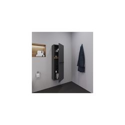Duravit D-Neo Halbhochschrank Dekor 240x400x1320mm Rechts, Graphit Matt, 1 Tür L, ... DURAVIT-DE011804949 4063382163493 (Abb. 1)
