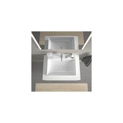 Duravit DuraSquare Waschtisch470x600x145mm wandh. Weiß Hochglanz, Rechteckig, DuraC... DURAVIT-2353600071 4053424151137 (Abb. 1)