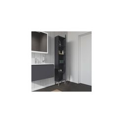 Duravit L-Cube Hochschrank Echtholzfurnier 243x400x1760mm Graphit Matt, 1 Tür R, G... DURAVIT-LC1170R4949 4053424305738 (Abb. 1)