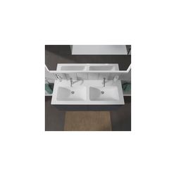 Duravit ME by Starck Doppelwaschtisch 490x1300x180mm wh, Weiß Hochglanz, Rechteckig... DURAVIT-2336130000 4053424121062 (Abb. 1)