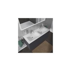 Duravit ME by Starck Doppelwaschtisch 490x1300x180mm wh, Weiß Hochglanz, Rechteckig... DURAVIT-2336130000 4053424121062 (Abb. 1)