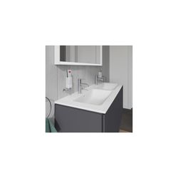 Duravit ME by Starck Doppelwaschtisch 490x1300x180mm wh, Weiß Hochglanz, Rechteckig... DURAVIT-2336130000 4053424121062 (Abb. 1)