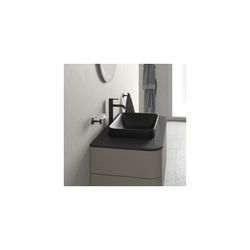 Duravit Happy D.2 Plus Aufsatzbecken 600mm, Anthrazit Matt, Rechteckig, ohne Überla... DURAVIT-2359601300 4053424702247 (Abb. 1)