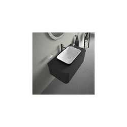 Duravit Happy D.2 Plus Aufsatzbecken 600mm, Weiß Hochglanz/Anthrazit Matt, WonderG... DURAVIT-23596061001 4053424896823 (Abb. 1)