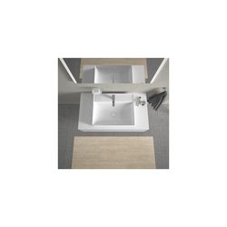 Duravit DuraSquare Aufsatzbecken 600mm, Weiß Hochglanz, DuraCeram, Rechteckig, mit ... DURAVIT-2354600041 4053424151212 (Abb. 1)
