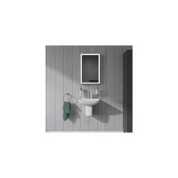Duravit ME by Starck Halbsäule aus Keramik 280x165x280mm, Weiß Hochglanz, wandhänge... DURAVIT-0858410000 4021534988448 (Abb. 1)