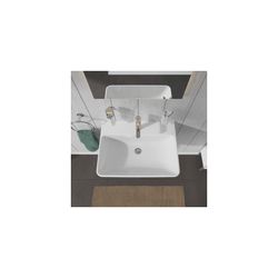 Duravit ME by Starck Waschtisch 490x650x180mm wandhäng., Weiß Hochglanz, Rechteckig... DURAVIT-2335650000 4021534966613 (Abb. 1)