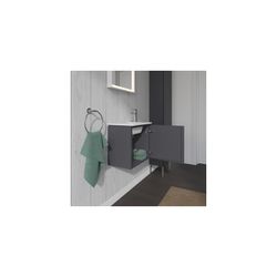 Duravit L-Cube Waschtischunterbau wandh. 294x420x400mm, L, Graphit Matt, Grifflos,... DURAVIT-LC6272L4949 4053424108803 (Abb. 1)