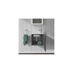 Duravit L-Cube Waschtischunterbau wandh. 294x420x400mm, L, Graphit Matt, Grifflos,... DURAVIT-LC6272L4949 4053424108803 (Abb. 1)