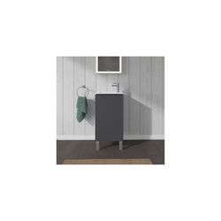 Duravit L-Cube Waschtischunterbau bodenstehend 294x420x704mm, R Graphit Matt/ Grif... DURAVIT-LC6273R4949 4053424130279 (Abb. 1)