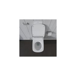 Duravit DuraStyle Wand-WC für Dusch-WC-Sitz 620x376x355mm Weiß Hochglanz, 4,5l, Wo... DURAVIT-25375900001 4021534854460 (Abb. 1)