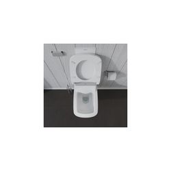 Duravit DuraStyle Wand-WC für Dusch-WC-Sitz 620x376x355mm Weiß Hochglanz, 4,5l, Wo... DURAVIT-25375900001 4021534854460 (Abb. 1)