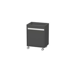 Duravit Ketho Rollcontainer Dekor, 360x500x670mm, Graphit Matt, Dekor, 1 Tür Links... DURAVIT-KT2530L4949 4021534724473 (Abb. 1)