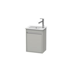 Duravit Ketho Waschtischunterbau wandh. 285x400x550mm L, Betongrau Matt, Griffleis... DURAVIT-KT6417L0707 4053424638218 (Abb. 1)