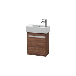 Duravit Ketho Waschtischunterbau wandh. 225x450x550mm L Nussb. dunkel Matt, Griffl... DURAVIT-KT6629L2121 4053424638911 (Abb. 1)