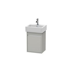 Duravit Ketho Waschtischunterbau wandh. 320x400x550mm L, Betongrau Matt, Griffleis... DURAVIT-KT6630L0707 4053424638973 (Abb. 1)