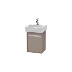 Duravit Ketho Waschtischunterbau wandh. 320x400x550mm L, Basalt Matt, Griffleiste ... DURAVIT-KT6630L4343 4021534735769 (Abb. 1)