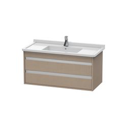 Duravit Ketho Waschtischunterbau wandh. 455x1000x480mm Leinen Matt, Griffleiste, 2... DURAVIT-KT664507575 4053424639482 (Abb. 1)