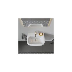 Duravit D-Code Waschtisch 430x550x175mm wandhäng., Weiß Hochglanz, Halbrund, 1 WP m... DURAVIT-2310550000 4021534344060 (Abb. 1)