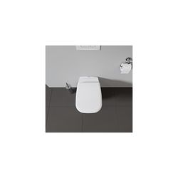 Duravit D-Code WC-Sitz Weiß Hochglanz 360x40x430mm, ohne Absenkautomatik, Edelstahl... DURAVIT-0067310000 4021534384769 (Abb. 1)