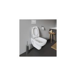 Duravit D-Code WC-Sitz Weiß Hochglanz 360x40x430mm, ohne Absenkautomatik, Edelstahl... DURAVIT-0067310000 4021534384769 (Abb. 1)
