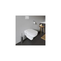 Duravit D-Code WC-Sitz Weiß Hochglanz 360x40x430mm, ohne Absenkautomatik, Edelstahl... DURAVIT-0067310000 4021534384769 (Abb. 1)