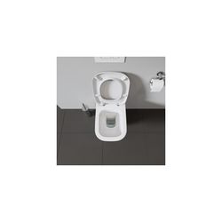 Duravit D-Code WC-Sitz Weiß Hochglanz 360x40x430mm, ohne Absenkautomatik, Edelstahl... DURAVIT-0067310000 4021534384769 (Abb. 1)
