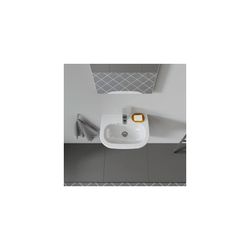 Duravit D-Code Handwaschbecken 340x450x145mm, Weiß Hochglanz, Rechteckig,1 Waschpla... DURAVIT-0705450000 4021534344091 (Abb. 1)