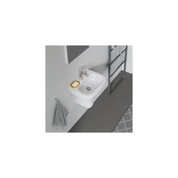 Duravit D-Code Handwaschbecken 340x450x145mm, Weiß Hochglanz, Rechteckig,1 Waschpla... DURAVIT-0705450000 4021534344091 (Abb. 1)
