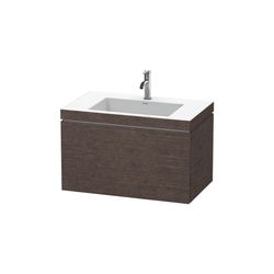 Duravit L-Cube Waschtisch-Set C-bonded wh Echtholzfurnier 480x800x500mm Eiche dunk... DURAVIT-LC6917O7272 4053424408194 (Abb. 1)