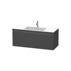 Duravit L-Cube Waschtisch-Set C-bonded wh Dekor, 480x1200x500mm, Weiß SM, 1 Auszug... DURAVIT-LC6919O8484 4067116013726 (Abb. 1)