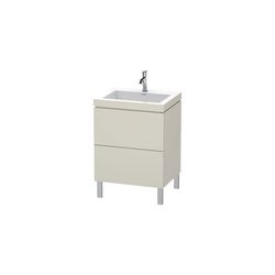 Duravit L-Cube Waschtisch-Set C-bonded bodenst. Dekor, 480x600x698mm Taupe Matt, G... DURAVIT-LC6936O9191 4053424500874 (Abb. 1)