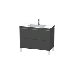 Duravit L-Cube Waschtisch-Set C-bonded bodenst. Dekor, 480x1000x698mm, Taupe SM, 2... DURAVIT-LC6938O8383 4067116009644 (Abb. 1)