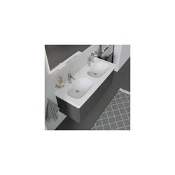 Duravit D-Code Doppelwaschtisch 490x1200x180mm, Weiß Hochglanz, Rechteckig, 2Wasch... DURAVIT-03481200002 4021534853357 (Abb. 1)