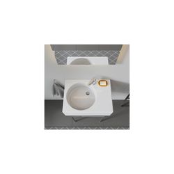 Duravit Design Classics Waschtisch 460x615x225mm wandhäng., L, Weiß Hochglanz, Rech... DURAVIT-0684600000 4021534096846 (Abb. 1)