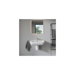 Duravit D-Code Waschtisch 500x650x180mm wandhäng., Weiß Hochglanz, Halbrund, 1 WP m... DURAVIT-2310650000 4021534344046 (Abb. 1)
