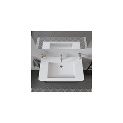 Duravit Vero Waschtisch 490x850x170mm, Weiß Hochglanz, Rechteckig, 1 Waschplatz/HL ... DURAVIT-0329850000 4021534317415 (Abb. 1)