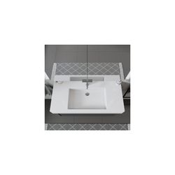 Duravit Vero Waschtisch 490x1050x170mm, WonderGliss, Weiß Hochglanz, Rechteckig, 1... DURAVIT-03291000001 4021534317460 (Abb. 1)