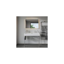 Duravit Vero Waschtisch 470x1000x175mm wandhängend, Weiß Hochglanz, Rechteckig, 2 W... DURAVIT-0454100024 4021534272936 (Abb. 1)